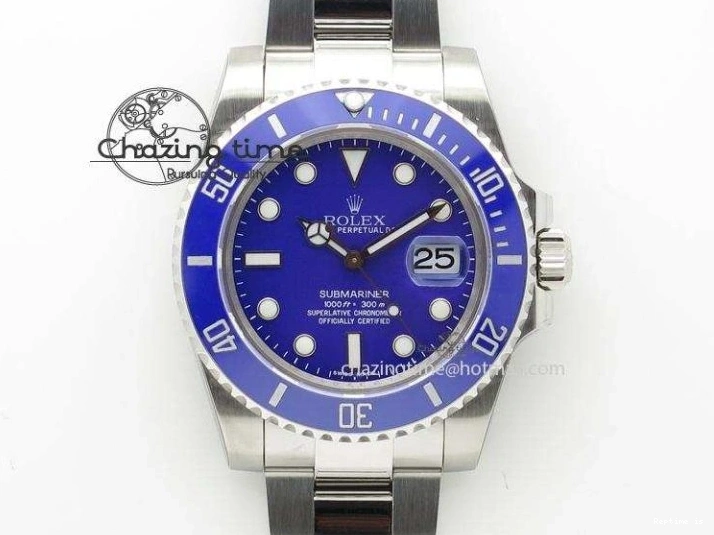 0102 Upgraded Submariner 41mm 126610 LN BP Maker Black Dial on SS Bracelet A 2592